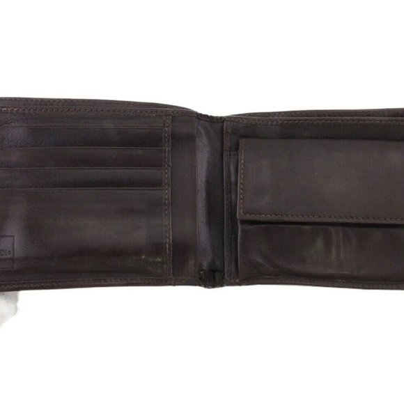 Authentic FENDI Two-folded wallet Zucca beige canvas ~ leather Auth used - Picture 5 of 9